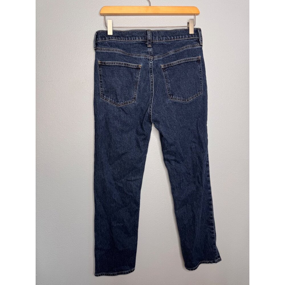 Gap 90s Straight High Rise Blue Casual Jean Woman’s Size 30/10 Short - Picture 3 of 9